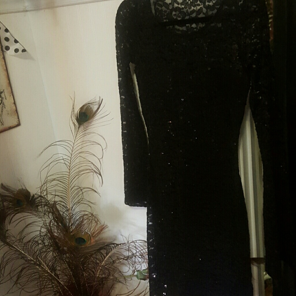 Brand new black sparkly dress